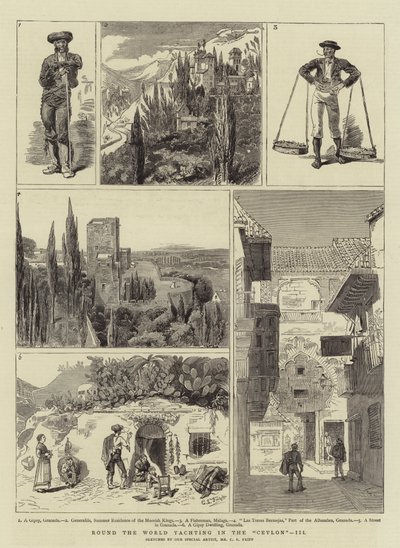 Yate alrededor del mundo en el Ceylon, III de Charles Edwin Fripp