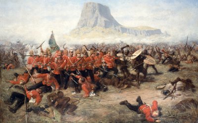 La batalla de Isandlwana, 22 de enero de 1879, c.1885 de Charles Edwin Fripp