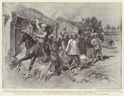 La campaña rusa en Manchuria de Charles Edwin Fripp