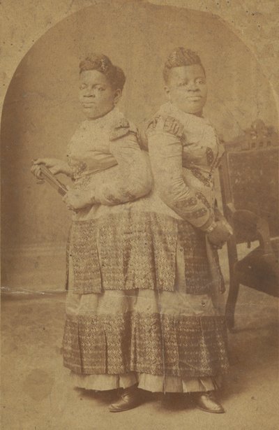 Impresión de albúmina de Millie y Christine McCoy, 1880s -1890s de Charles Eisenmann