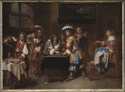 Jugadores de Trictrac de Charles Emanuel Biset