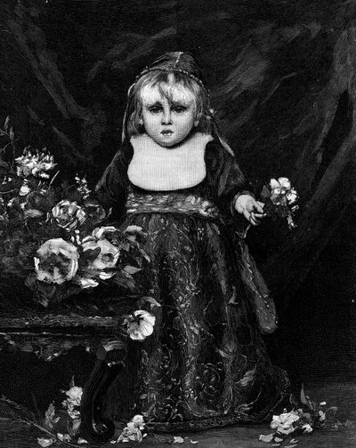 Un futuro dogo (niño veneciano del siglo XVI) (siglo XIX). Grabado después de la pintura de Emile Auguste Carolus Duran (Charles Duran o Carolus-Duran) (1837-1917). En “El Mundo Ilustre” n°1261 del 28 de mayo de 1881 de Charles Emile Auguste Carolus Duran