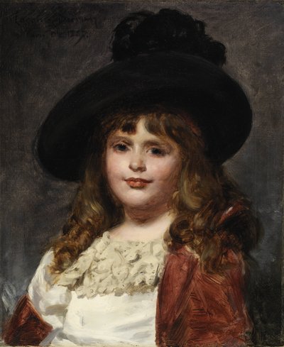 Laura a los siete años de Charles Emile Auguste Carolus Duran