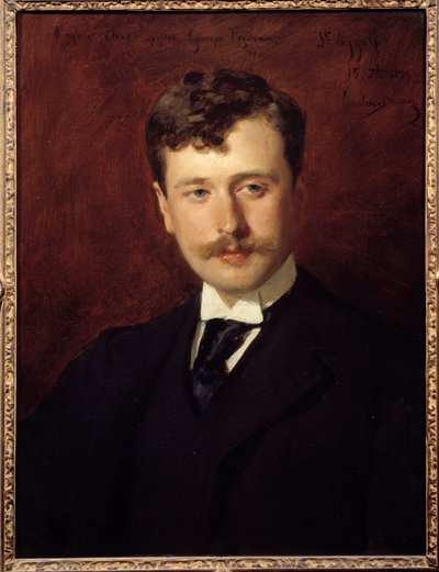Retrato de Georges Feydeau (1862 - 1921) autor dramático. Pintura de Emile Auguste Carolus Duran (1837-1917) de Charles Emile Auguste Carolus Duran