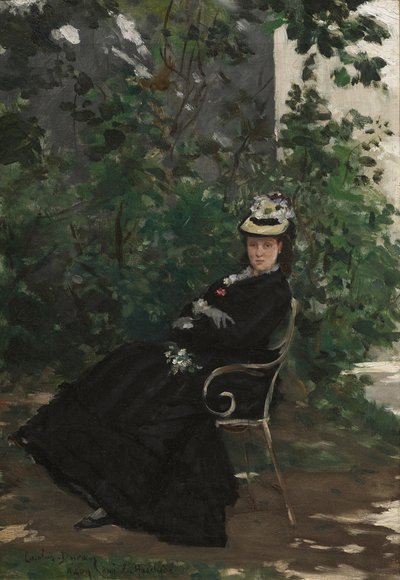 Retrato de Madame Alice Hoschede, c.1872-78 de Charles Emile Auguste Carolus Duran