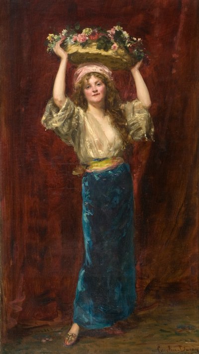 La vendedora de flores de Charles Emile Auguste Carolus Duran