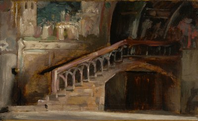 Vista en la iglesia inferior de San Francisco en Asís de Charles Emile Auguste Carolus Duran