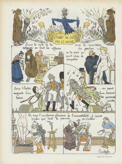La ropa no hace al hombre. Ilustración para Le Rire de Charles Emile Egli