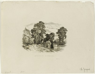 Un castillo de Charles Emile Jacque