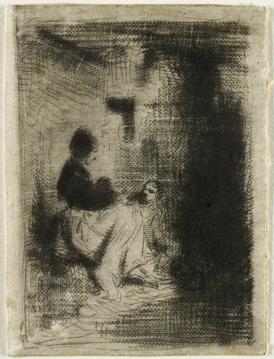 Una Mujer y su Hijo de Charles Emile Jacque