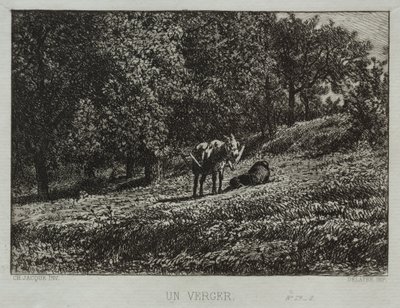 Un huerto de Charles Emile Jacque
