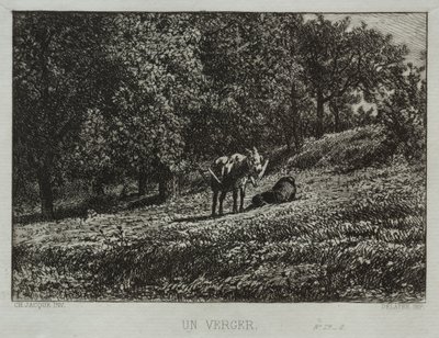 Un Huerto de Charles Emile Jacque