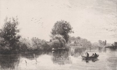 Bordes del Marne de Charles Emile Jacque