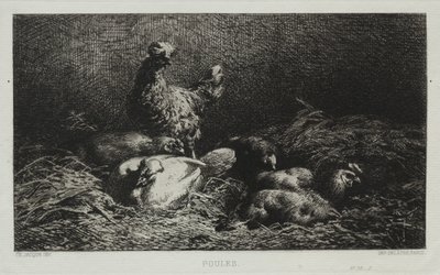 Gallinas de Charles Emile Jacque