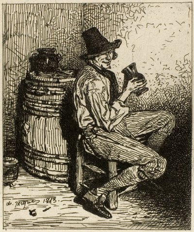 Bebedor de Charles Emile Jacque