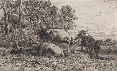 Vacas Holandesas de Charles Emile Jacque