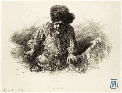Elshie, el enano negro de Charles Emile Jacque