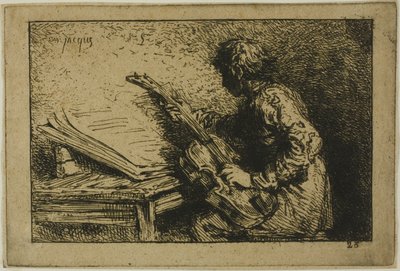 Guitarrista de Charles Emile Jacque