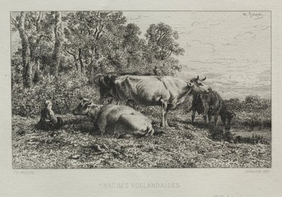 Vacas de Holanda de Charles Emile Jacque
