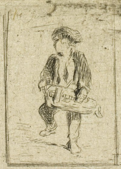 Tocador de zanfoña de Charles Emile Jacque