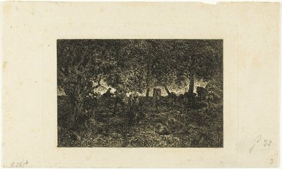 En el bosque de Charles Emile Jacque