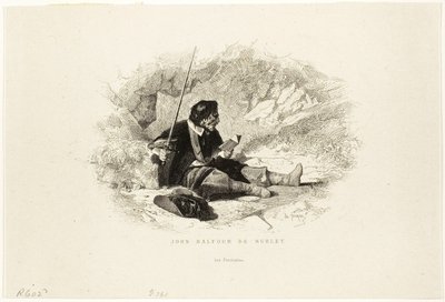 John Balfour de Burley - Los Puritanos de Charles Emile Jacque