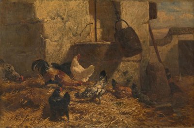 Gallinas de Charles Emile Jacque