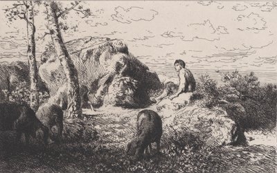 El Hijo Pródigo, ca. 1868 de Charles Emile Jacque