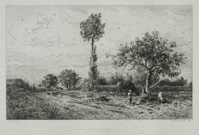 Paisaje de Charles Emile Jacque