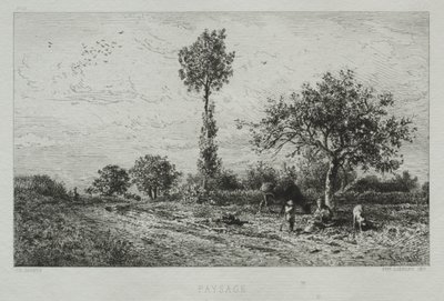 Paisaje de Charles Emile Jacque