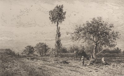 Paisaje de Charles Emile Jacque