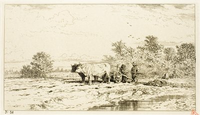 Paisaje con Trabajadores Agrícolas de Charles Emile Jacque