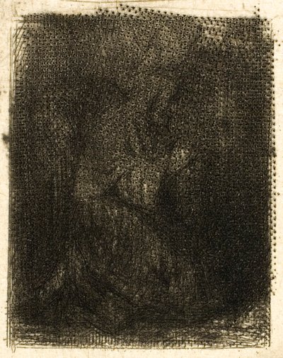 Monje en oración de Charles Emile Jacque