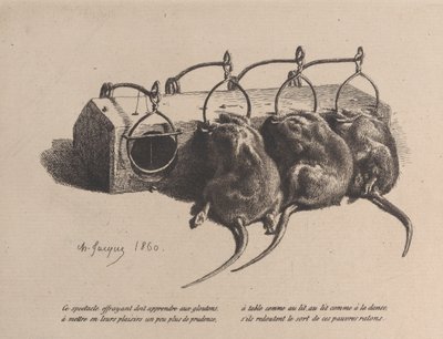 Trampa para ratones de Charles Emile Jacque