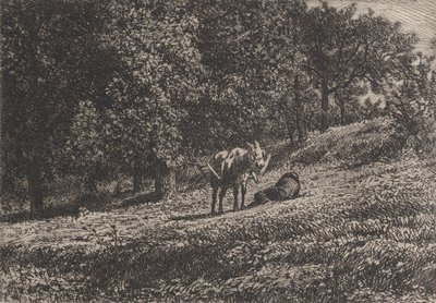 Huerto, 1865 de Charles Emile Jacque