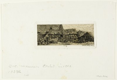 Vivienda campesina en Cricey de Charles Emile Jacque