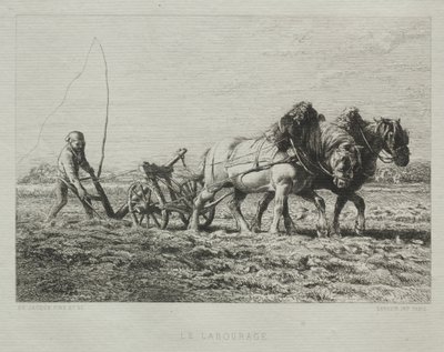 Arando de Charles Emile Jacque