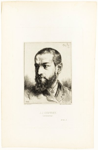 Retrato de J.J. Guiffrey de Charles Emile Jacque