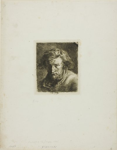 Retrato del artista de Charles Emile Jacque