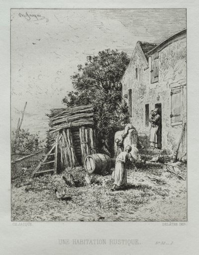 Casa Rústica de Charles Emile Jacque
