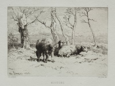 Ovejas de Charles Emile Jacque