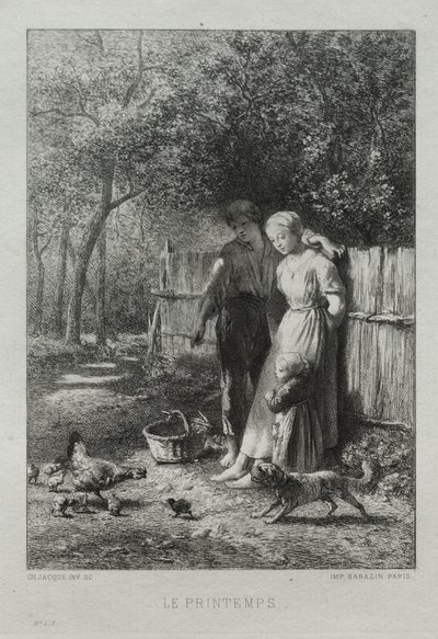 Primavera de Charles Emile Jacque