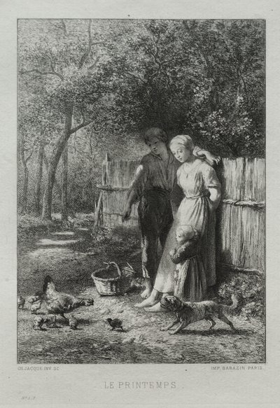 Primavera de Charles Emile Jacque