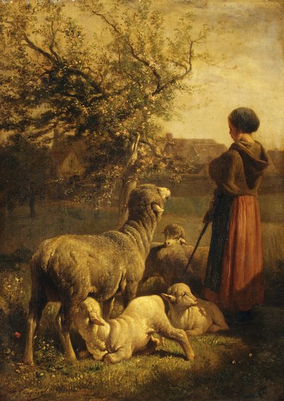 Primavera de Charles Emile Jacque