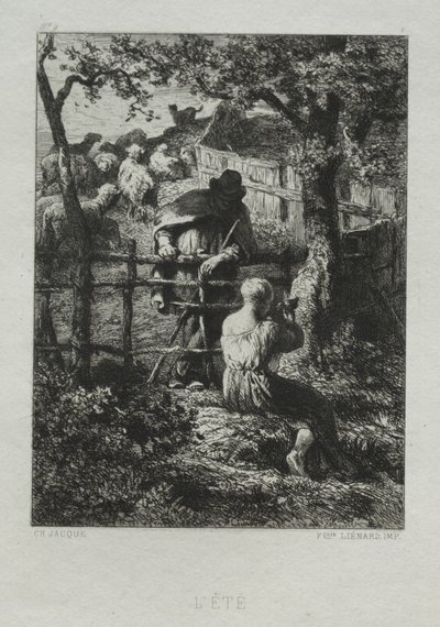 Día de verano de Charles Emile Jacque