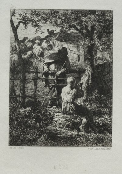 Día de Verano de Charles Emile Jacque