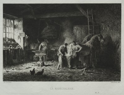 La Herrería de Charles Emile Jacque