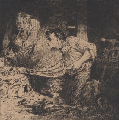 Los falsificadores, 1843 de Charles Emile Jacque
