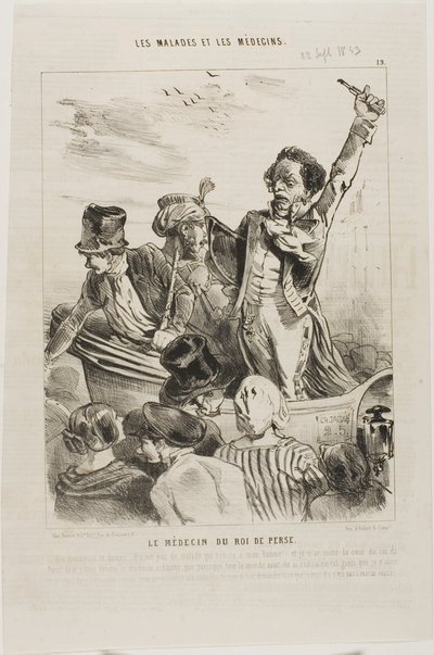 El médico del rey de Persia (lámina 19) de Charles Emile Jacque