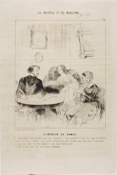 El médico de señoras (lámina 23) de Charles Emile Jacque